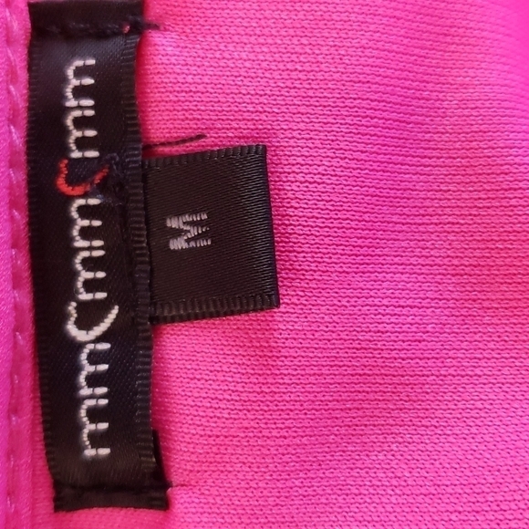 MM MM MM medium hot pink club top peek a boo sleeves - Picture 4 of 5